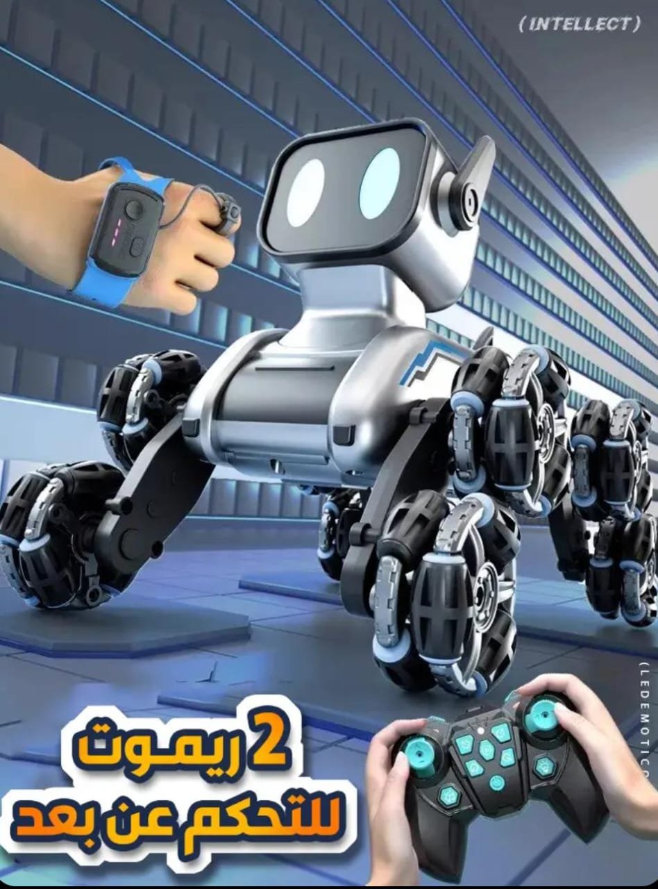 الروبوت مع 2 ريموت تحكم