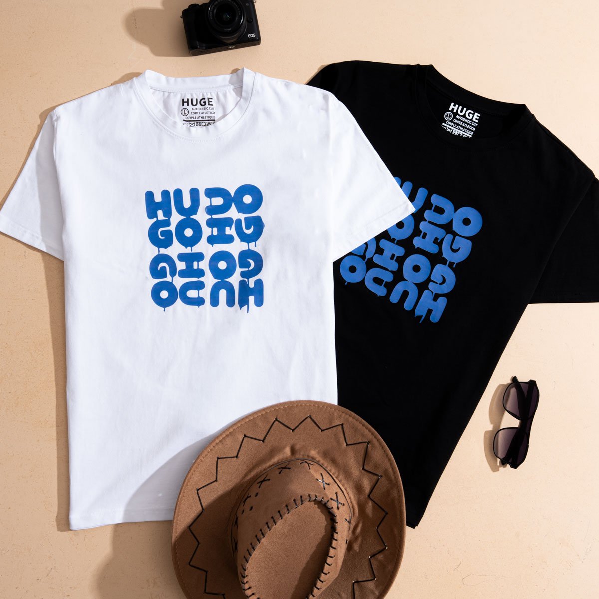 تيشيرت HUGO أسود من زاوية
